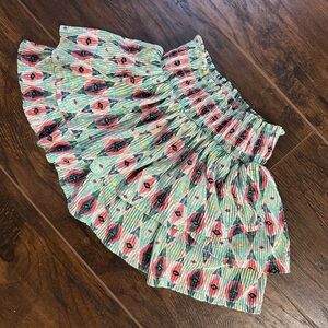 Zara colorful ruffles girls skirt size 4 like new